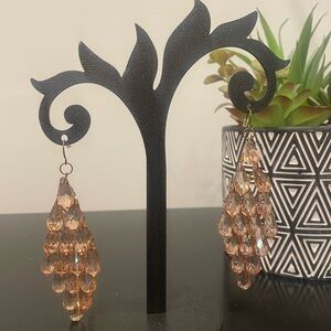 Rose Gold Teardrop Earrings